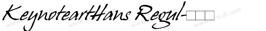 KeynoteartHans Regul字体转换